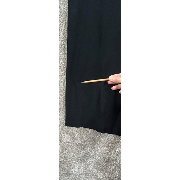 Eileen Fisher Pants Medium Black Wide Leg Pull On Measures 32X31 Mid Rise Career - Picture 2 of 9